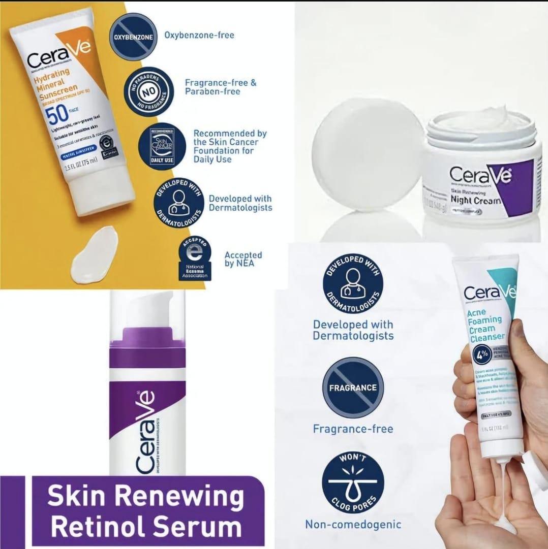 CeraVe 4-in-1 Advanced Skincare Bundle