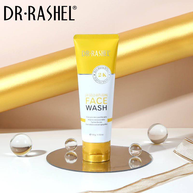 Dr. Rashel 24K Gold Anti-Aging Face Wash β Brighten & Lift (100g)