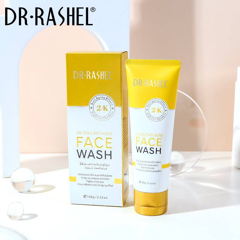 Dr. Rashel 24K Gold Anti-Aging Face Wash β Brighten & Lift (100g)